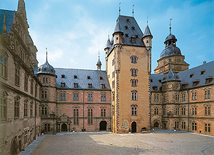 Bild: Schloss Johannisburg, Innenhof