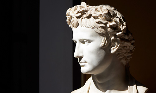 Bild: Porträtbüste Kaiser Augustus, Detail