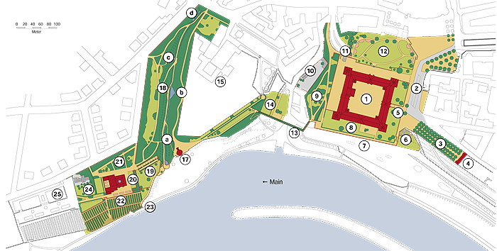 externer Link zum Plan des Schlossgartens Aschaffenburg (PDF)